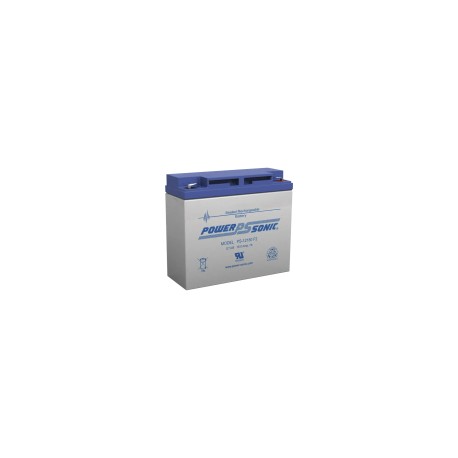 Batería de Respaldo UL de 12 VCD POWER SONIC, 18Ah, Ideal para Sistemas de Detección de Incendio, Control de Acceso, Intrusión,
