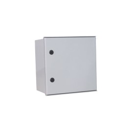 Gabinete de Poliéster  Precision, 400x400x200 mm, IP65 Uso en Intemperie, con Placa Trasera Interior de Plástico, Incluye Chapa
