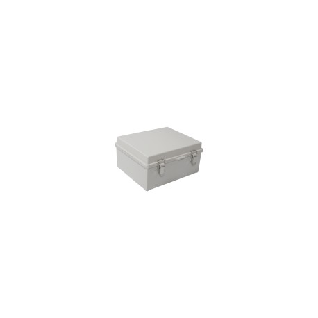 Gabinete de Plástico ABS Precision, Uso en Intemperie, Cierre por Broche, 300x300x180 mm, Placa Interior no Incluida