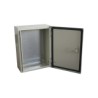 Gabinete de Acero Precision, IP66 Uso en Intemperie, 300x400x200 mm, con Placa Trasera Interior y Compuerta Inferior Atornillab