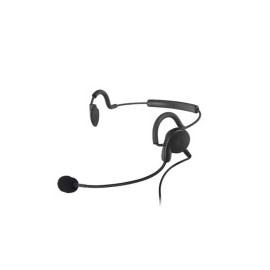 Audífonos Diadema PRYME, por detrás de la Cabeza con Micrófono para Kenwood, Negro