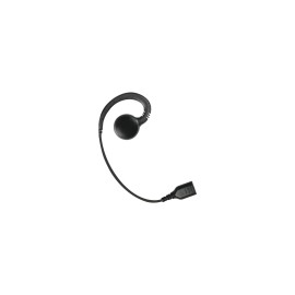 Auricular Giratorio con Gancho en Forma de "G" PRYME, con Cable de Fibra Trenzada y Conector SNAP, Requiere Micrófono de Solapa