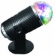 Luces Giratorias QFX, Luz LED y RGB, Color Negro