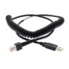 Cable Qian, USB A Macho - RJ50 Macho, 2.4 Metros, Color Negro