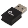 Adaptador de Red y Bluetooth Qian, USB, WLAN, 150 Mbit/s, 2.4GHz, Antena de 2dBi, Negro