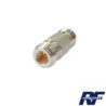 Adaptador Barril en Linea para 50 Ohm RF Industries, de Conector N Hembra a N Hembra, Plata-Oro-Teflón