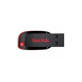 Memoria Sandisk 32 GB USB 2.0 Cruzer Blade Z50 Color Negro y Rojo