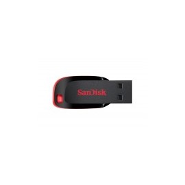 Memoria Sandisk 128 GB USB 2.0 Cruzer Blade Z50 Color Negro y Rojo