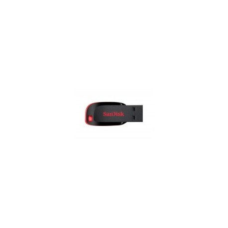 Memoria Sandisk 128 GB USB 2.0 Cruzer Blade Z50 Color Negro y Rojo