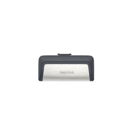 Memoria USB 256 GB Sandisk, Ultra Dual, Tipo-C, USB 3.1, 150MB-S, Negro-Plata
