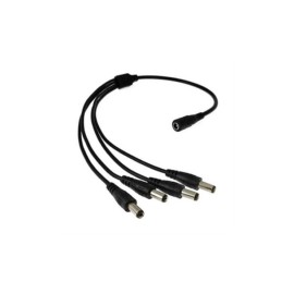 Divisor de Energía Saxxon, Tipo Pulpo, 4 Conectores Macho 2.1mm y 1 Conector Hembra