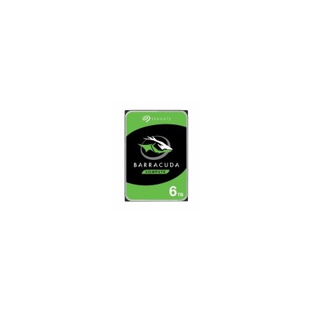 Disco Duro Interno Seagate, Barracuda 3.5'', 6 TB, SATA III, 6 Gbit/s, 5400 RPM, 256 MB Cache