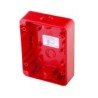Caja de Montaje para Estación Manual de Jalón Silent Knight 2x4 Pulgadas, Color Rojo