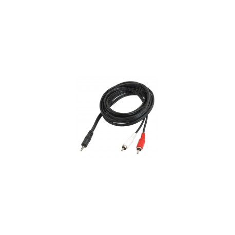 Cable De Audio Auxiliar SM, Plug 3.5 a  RCA Estéreo, 15 M