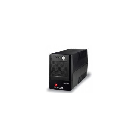 UPS No Break Smartbitt, NB500, 4 Contactos, 250W, 500VA, Entrada 81-145V, Salida 120V, Color Negro