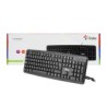 Teclado Alámbrico Básico CETEC1 Stylos, USB, Color Negro