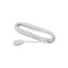 Extensión Eléctrica Domestica Surtek, 3 Tomas, 127vca, L-N, 6 Metros, 13A Max, Color Blanco