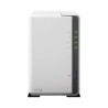 Servidor NAS de Escritorio Synology, con 2 Bahías hasta 32 TB, hasta 14 Cámaras