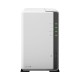 Servidor NAS de Escritorio Synology, con 2 Bahías hasta 32 TB, hasta 14 Cámaras