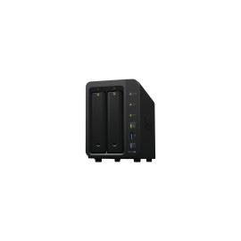 Servidor NAS de Escritorio con 2 Bahías Synology, Expansible a 7 Bahías, hasta 84 TB, hasta 40 Cámaras