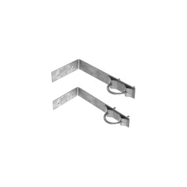 Juego de Herrajes de Pared Syscom Towers, para Sujeción de Mástil, 2 Piezas