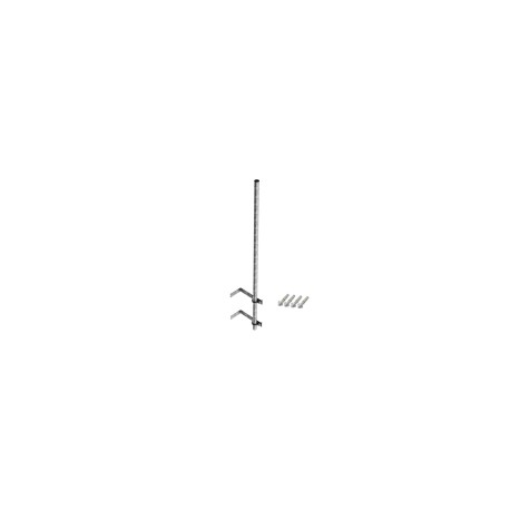 Mástil de 3 Metros Syscom Towers, de 1-1/4" Diámetro Ced 30 con Herrajes para Sujeción a Pared