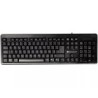 Teclado Standard Alámbrico techzone Ergonómico 104 Teclas, Español, Color Negro