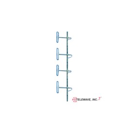 Antena Base VHF TELEWAVE INC, de 4 Dipolos, Rango de Frecuencia 138-174 MHz