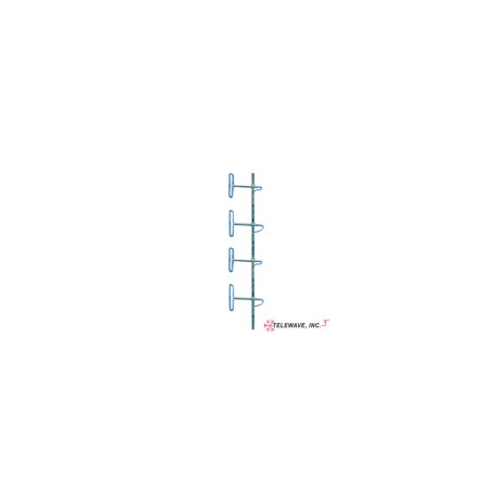 Antena Base VHF TELEWAVE INC, de 4 Dipolos, Rango de Frecuencia 138-174 MHz