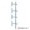 Antena Base VHF TELEWAVE INC, de 4 Dipolos, Rango de Frecuencia 138-174 MHz