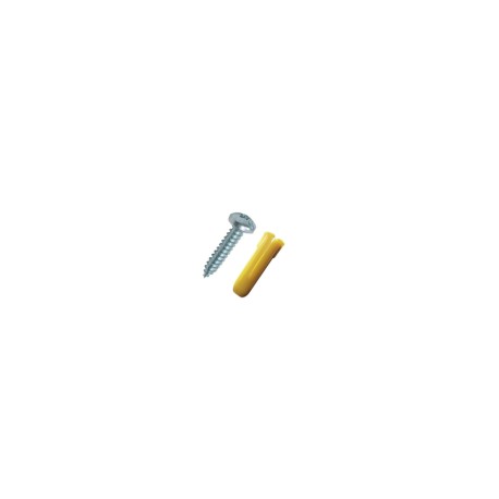 Paquete de 20 Taquetes Amarillo 1" y 20 Tornillos 8 mm x 1" THORSMAN