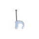 Grapa para Cable Redondo de 5mm Thorsman, Color Transparente 100 Piezas