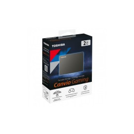 Disco Duro Externo Toshiba, Canvio Gaming 2.5", 2TB, USB, Color Negro, para Mac, PC, PlayStation, Xbox