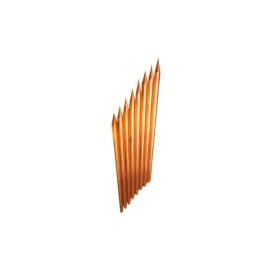 Varilla de Acero Total Ground, con Recubrimiento de Cobre, Diámetro 5/8", de 1 Metro de Largo