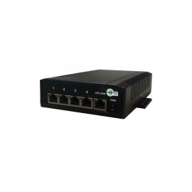 Switch No Administrable Tycon Power Products, para Aplicación Solar, 4 Puertos PoE 802.3 af/at 10/100/1000Mbps y 1 Puerto de Da