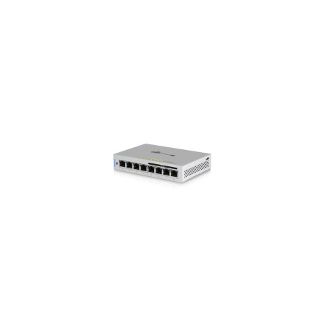 Switch UniFi Administrable Ubiquiti Networks, Capa 2 de 8 Puertos Gigabit, 4 Puertos Gigabit PoE 802.3af y 4 Puertos Gigabit Et