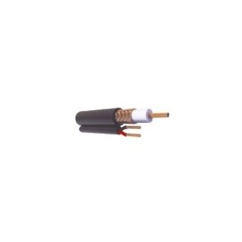 Cable Coaxial Cable RG59 Siamés Viakon, Hecho en México, Optimizado para HD, 2 Hilos Calibre 20