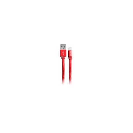 Cable Vorago USB 2.0 A Macho - Lightning Macho, 1 Metro, Color Rojo