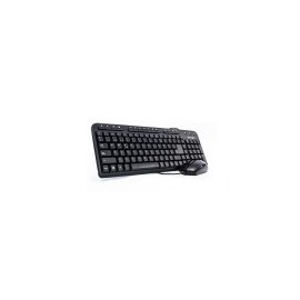 Kit de Teclado Multimedia y Mouse Vorago, Alámbrico, USB, Español, Color Negro