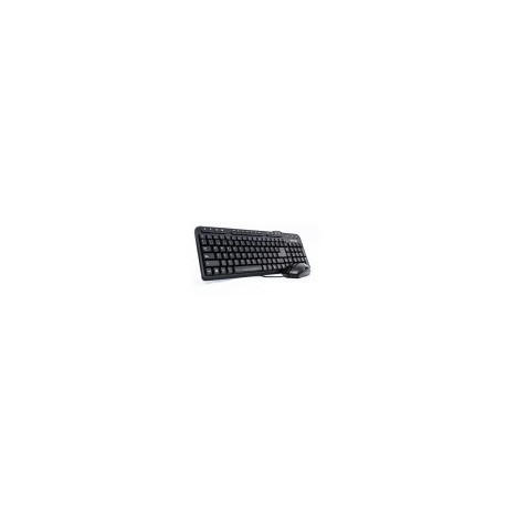 Kit de Teclado Multimedia y Mouse Vorago, Alámbrico, USB, Español, Color Negro