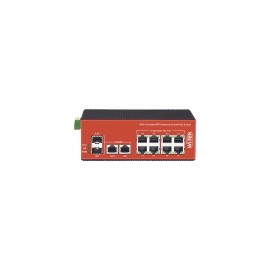 Switch Industrial PoE No Administrable Wi-Tek, de 8 Puertos 10/100/1000Mbps, 2 SFP Combo, 150W