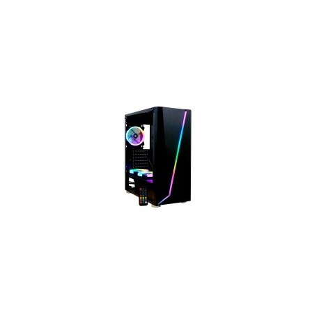 Gabinete Gamer Yeyian ARMAGEDDON 2200LAT, ATX, con Ventana RGB, USB 3.0, sin Fuente, Color Negro