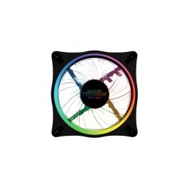 Ventilador YeYian Typhoon Serie 1200, 120mm, 4+3 Pin, 1100RPM, RGB, para Gabinete