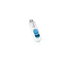 Memoria USB Adata C008, USB 2.0, 64 GB, Color Blanco y Azul