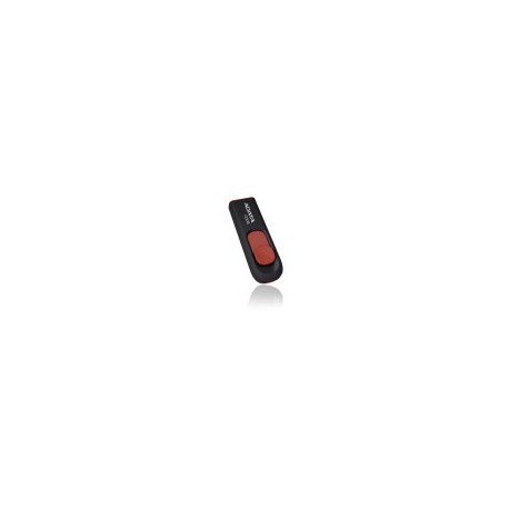 Memoria USB Adata C008, USB 2.0, 64 GB, Color Negro y Rojo