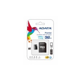 Memoria Flash Adata, 32 GB, MicroSDHC UHS-I, Clase 10, con Adaptador
