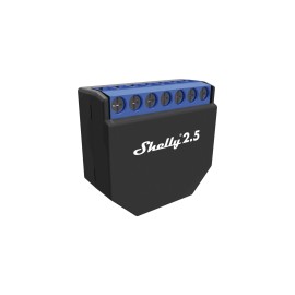 Doble Relevador Shelly25 Allterco Robotics Eood, Interruptor Wifi Cloud, Industrial y Residencial Inteligente, Medidor de Consu