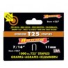 Grapa Tipo U 7/16" Arrow, Caja con 1000 Grapas, para ET2025