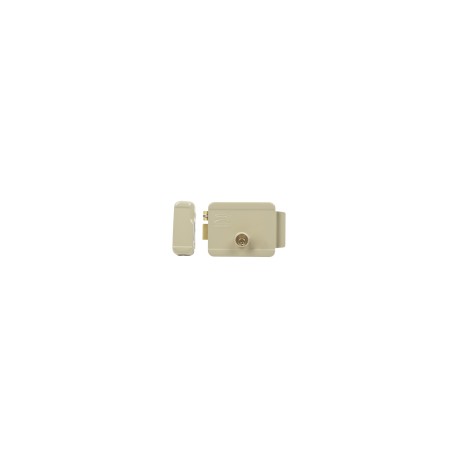 Cerradura Eléctrica Izquierda Exterior Assa Abloy, Incluye llave, Color Beige