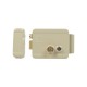 Cerradura Eléctrica Izquierda Exterior Con Botón De Salida Assa Abloy, Incluye llave, Color Beige